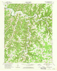Dodson Branch Tennessee Historical topographic map, 1:24000 scale, 7.5 X 7.5 Minute, Year 1968