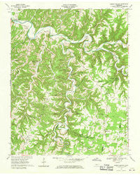 Dodson Branch Tennessee Historical topographic map, 1:24000 scale, 7.5 X 7.5 Minute, Year 1968