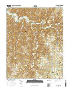 Dodson Branch Tennessee Current topographic map, 1:24000 scale, 7.5 X 7.5 Minute, Year 2016