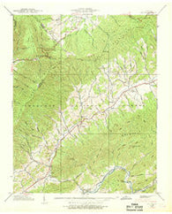 Doe Tennessee Historical topographic map, 1:24000 scale, 7.5 X 7.5 Minute, Year 1938