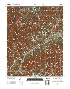 Doe Tennessee Historical topographic map, 1:24000 scale, 7.5 X 7.5 Minute, Year 2011