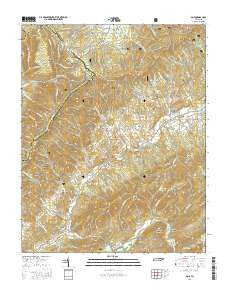 Doe Tennessee Current topographic map, 1:24000 scale, 7.5 X 7.5 Minute, Year 2016