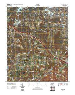 Dorton Tennessee Historical topographic map, 1:24000 scale, 7.5 X 7.5 Minute, Year 2010