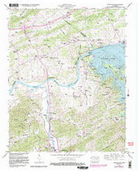 Douglas Dam Tennessee Historical topographic map, 1:24000 scale, 7.5 X 7.5 Minute, Year 1961