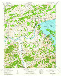 Douglas Dam Tennessee Historical topographic map, 1:24000 scale, 7.5 X 7.5 Minute, Year 1961