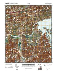 Douglas Dam Tennessee Historical topographic map, 1:24000 scale, 7.5 X 7.5 Minute, Year 2010