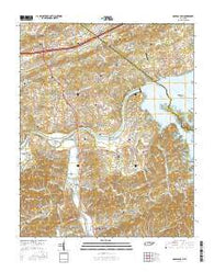 Douglas Dam Tennessee Current topographic map, 1:24000 scale, 7.5 X 7.5 Minute, Year 2016