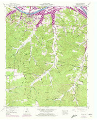 Dover Tennessee Historical topographic map, 1:24000 scale, 7.5 X 7.5 Minute, Year 1950
