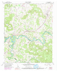 Doyle Tennessee Historical topographic map, 1:24000 scale, 7.5 X 7.5 Minute, Year 1960