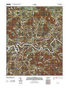 Doyle Tennessee Historical topographic map, 1:24000 scale, 7.5 X 7.5 Minute, Year 2010