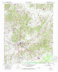 Dresden Tennessee Historical topographic map, 1:24000 scale, 7.5 X 7.5 Minute, Year 1952