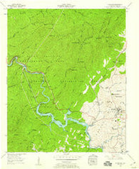 Ducktown Tennessee Historical topographic map, 1:24000 scale, 7.5 X 7.5 Minute, Year 1957