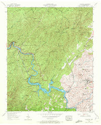 Ducktown Tennessee Historical topographic map, 1:24000 scale, 7.5 X 7.5 Minute, Year 1957