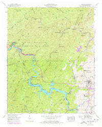 Ducktown Tennessee Historical topographic map, 1:24000 scale, 7.5 X 7.5 Minute, Year 1957