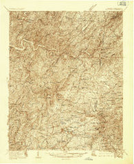 Ducktown Tennessee Historical topographic map, 1:48000 scale, 15 X 15 Minute, Year 1936