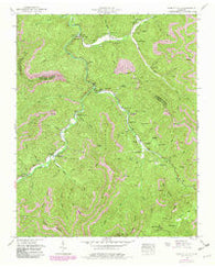 Duncan Flats Tennessee Historical topographic map, 1:24000 scale, 7.5 X 7.5 Minute, Year 1952