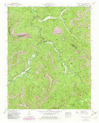 Duncan Flats Tennessee Historical topographic map, 1:24000 scale, 7.5 X 7.5 Minute, Year 1952