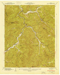 Duncan Flats Tennessee Historical topographic map, 1:24000 scale, 7.5 X 7.5 Minute, Year 1947