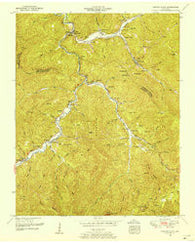 Duncan Flats Tennessee Historical topographic map, 1:24000 scale, 7.5 X 7.5 Minute, Year 1952