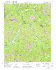 Duncan Flats Tennessee Historical topographic map, 1:24000 scale, 7.5 X 7.5 Minute, Year 1952