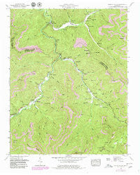 Duncan Flats Tennessee Historical topographic map, 1:24000 scale, 7.5 X 7.5 Minute, Year 1952