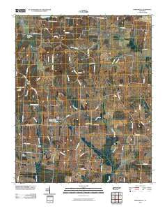 Durhamville Tennessee Historical topographic map, 1:24000 scale, 7.5 X 7.5 Minute, Year 2010