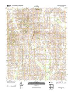 Durhamville Tennessee Historical topographic map, 1:24000 scale, 7.5 X 7.5 Minute, Year 2013