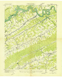 Dutch Valley Tennessee Historical topographic map, 1:24000 scale, 7.5 X 7.5 Minute, Year 1936