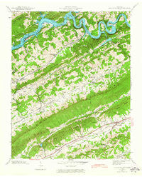 Dutch Valley Tennessee Historical topographic map, 1:24000 scale, 7.5 X 7.5 Minute, Year 1941