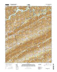 Dutch Valley Tennessee Current topographic map, 1:24000 scale, 7.5 X 7.5 Minute, Year 2016