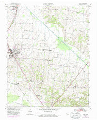 Dyer Tennessee Historical topographic map, 1:24000 scale, 7.5 X 7.5 Minute, Year 1953