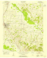 Dyer Tennessee Historical topographic map, 1:24000 scale, 7.5 X 7.5 Minute, Year 1953