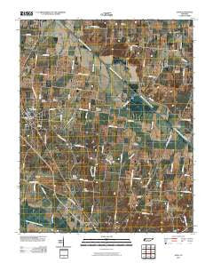 Dyer Tennessee Historical topographic map, 1:24000 scale, 7.5 X 7.5 Minute, Year 2010