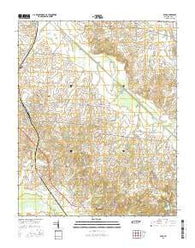 Dyer Tennessee Current topographic map, 1:24000 scale, 7.5 X 7.5 Minute, Year 2016