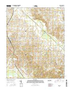 Dyer Tennessee Current topographic map, 1:24000 scale, 7.5 X 7.5 Minute, Year 2016