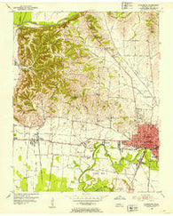 Dyersburg Tennessee Historical topographic map, 1:24000 scale, 7.5 X 7.5 Minute, Year 1952