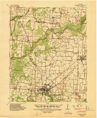 Dyersburg Tennessee Historical topographic map, 1:62500 scale, 15 X 15 Minute, Year 1939