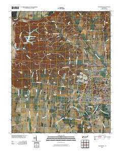 Dyersburg Tennessee Historical topographic map, 1:24000 scale, 7.5 X 7.5 Minute, Year 2010