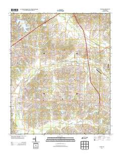 Eads Tennessee Historical topographic map, 1:24000 scale, 7.5 X 7.5 Minute, Year 2013