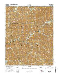 Eagan Tennessee Current topographic map, 1:24000 scale, 7.5 X 7.5 Minute, Year 2016