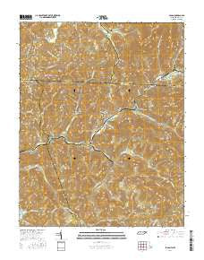 Eagan Tennessee Current topographic map, 1:24000 scale, 7.5 X 7.5 Minute, Year 2016
