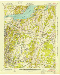 East Chattanooga Tennessee Historical topographic map, 1:24000 scale, 7.5 X 7.5 Minute, Year 1942