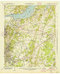 East Chattanooga Tennessee Historical topographic map, 1:24000 scale, 7.5 X 7.5 Minute, Year 1942