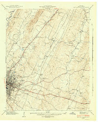 East Cleveland Tennessee Historical topographic map, 1:24000 scale, 7.5 X 7.5 Minute, Year 1943