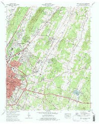East Cleveland Tennessee Historical topographic map, 1:24000 scale, 7.5 X 7.5 Minute, Year 1976