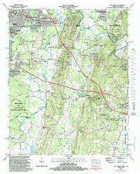 East Ridge Tennessee Historical topographic map, 1:24000 scale, 7.5 X 7.5 Minute, Year 1982