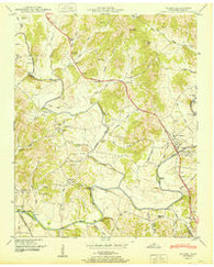 Elkton Tennessee Historical topographic map, 1:24000 scale, 7.5 X 7.5 Minute, Year 1951