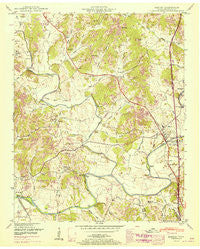 Elkton Tennessee Historical topographic map, 1:24000 scale, 7.5 X 7.5 Minute, Year 1951