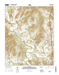 Elkton Tennessee Current topographic map, 1:24000 scale, 7.5 X 7.5 Minute, Year 2016