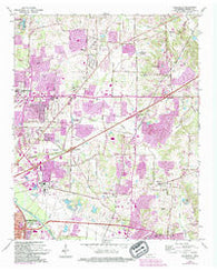 Ellendale Tennessee Historical topographic map, 1:24000 scale, 7.5 X 7.5 Minute, Year 1965